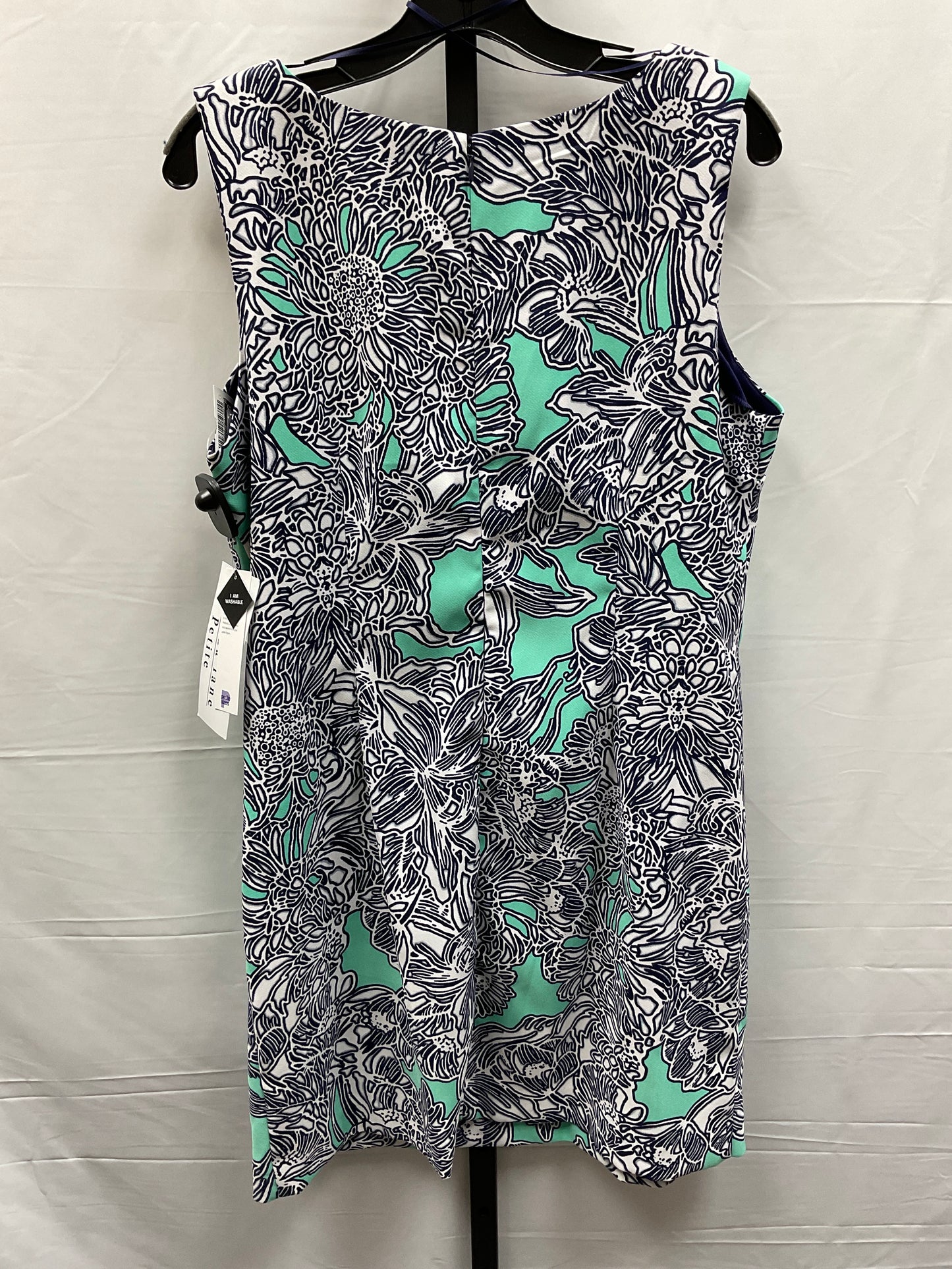 Blue & Green Dress Work Clothes Mentor, Size Petite   Xl