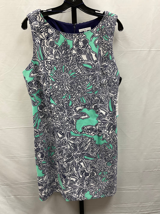 Blue & Green Dress Work Clothes Mentor, Size Petite   Xl