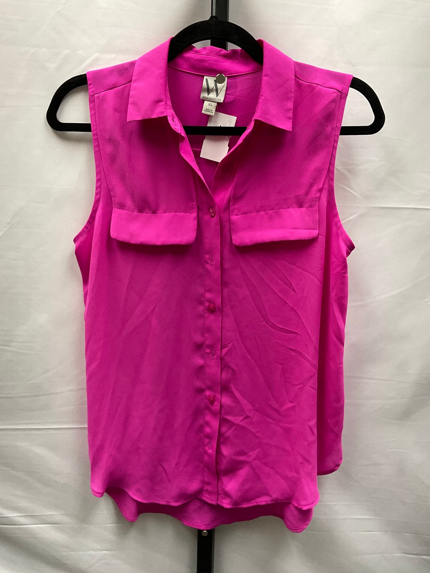 Pink Top Sleeveless Worthington, Size Xs