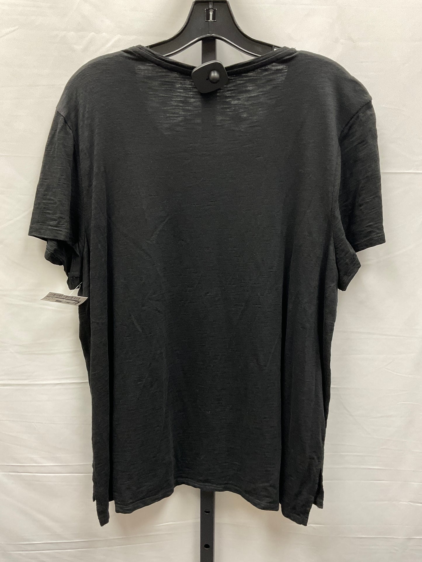 Black & White Top Short Sleeve Chicos, Size Xl