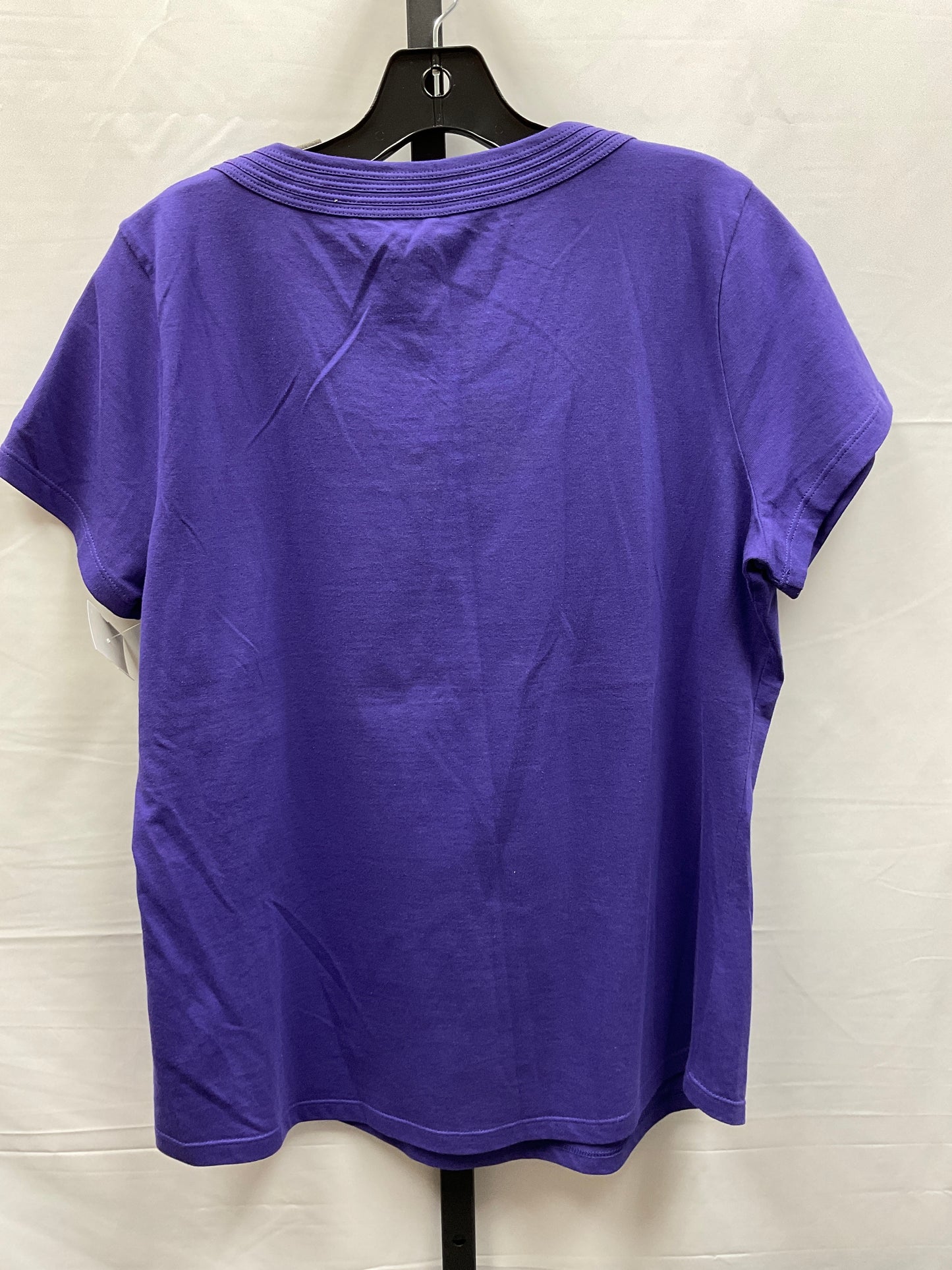 Purple Top Short Sleeve Coldwater Creek, Size L