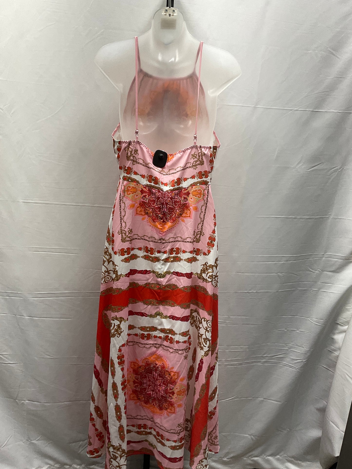 Multi-colored Dress Casual Maxi Clothes Mentor, Size M