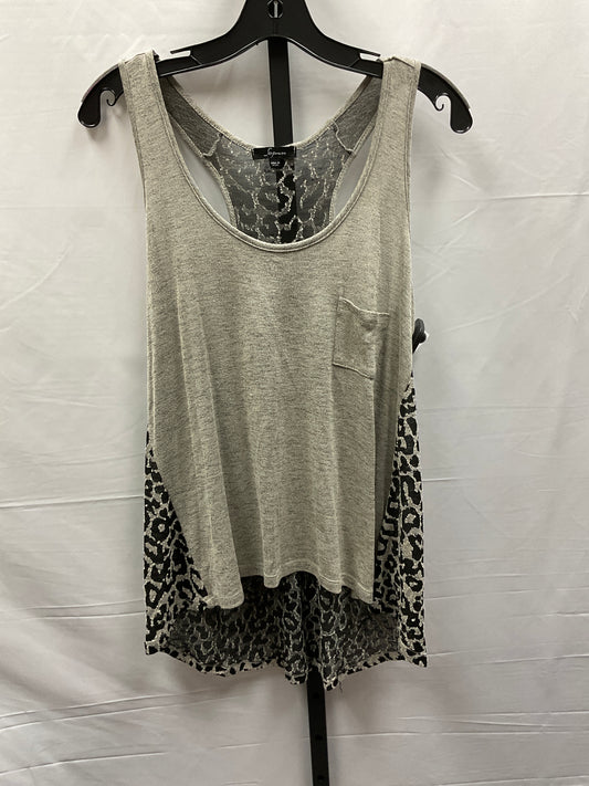 Black & Grey Top Sleeveless Soprano, Size M