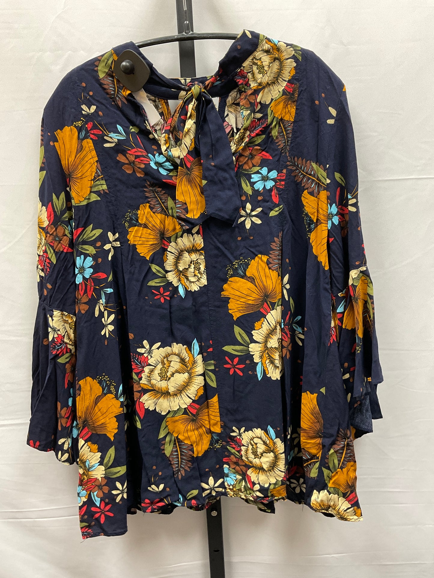 Floral Print Top Long Sleeve Jodifl, Size L