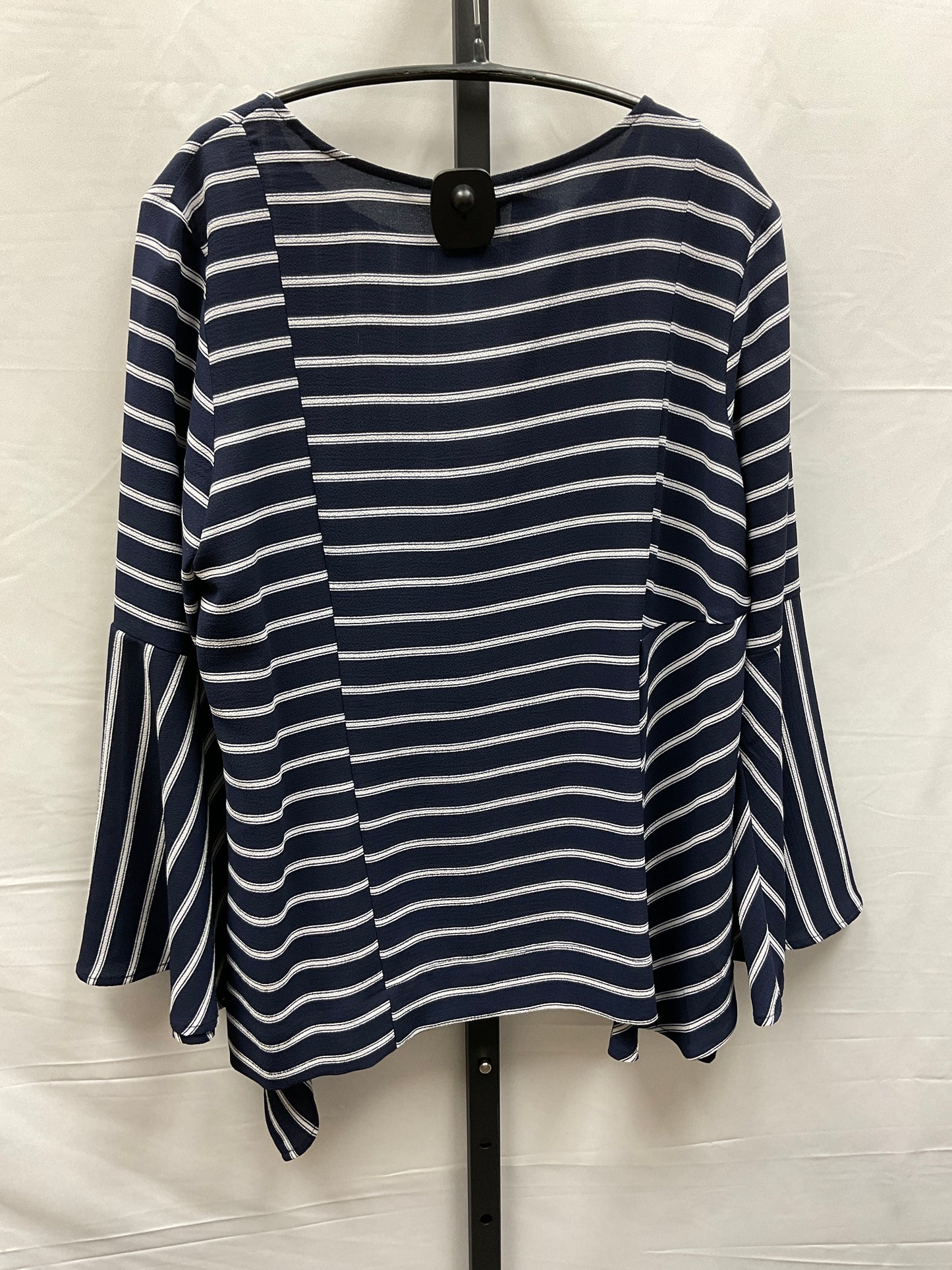 Striped Pattern Top Long Sleeve Roz And Ali, Size S