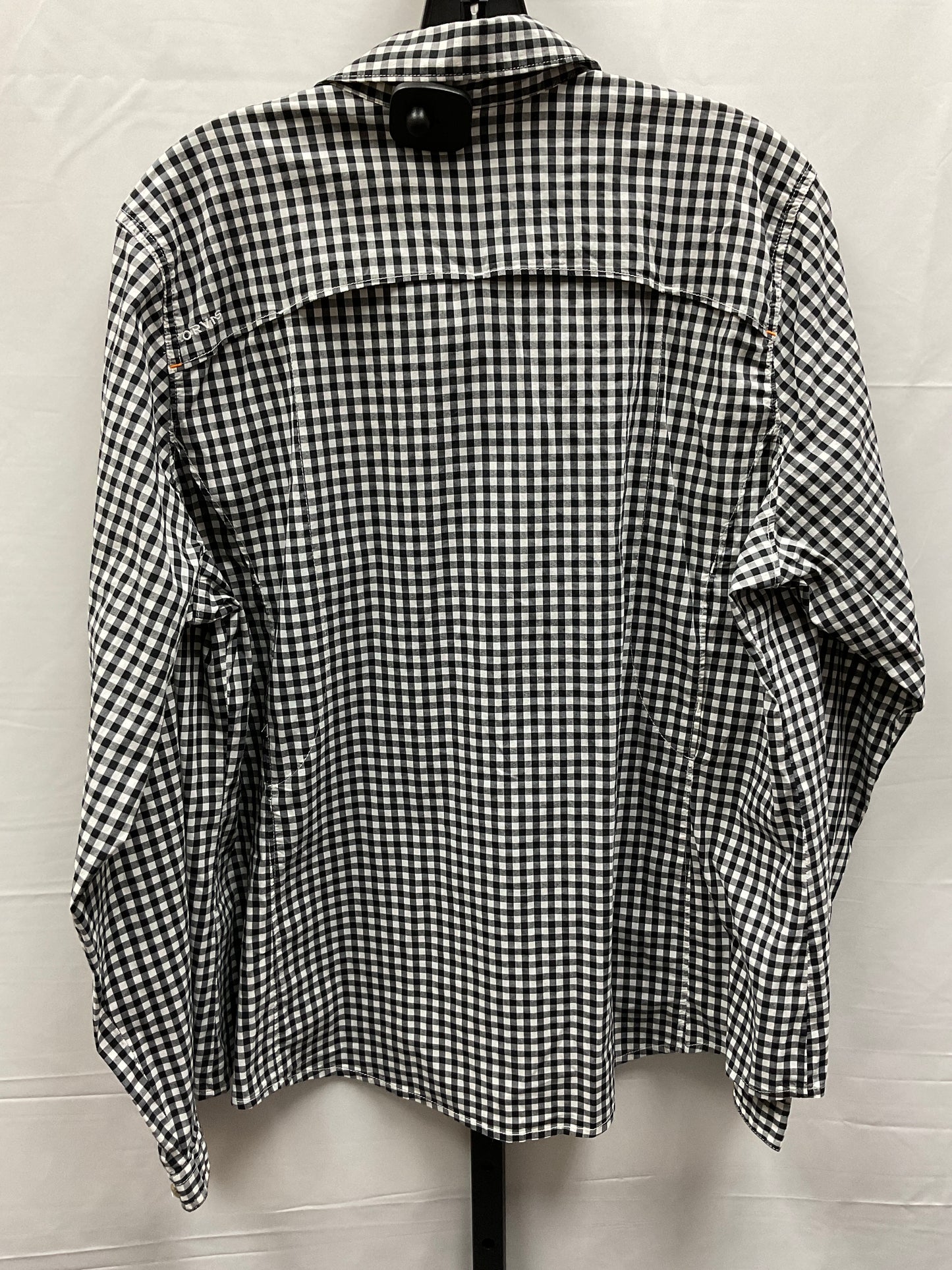 Black & White Top Long Sleeve Orvis, Size Xl