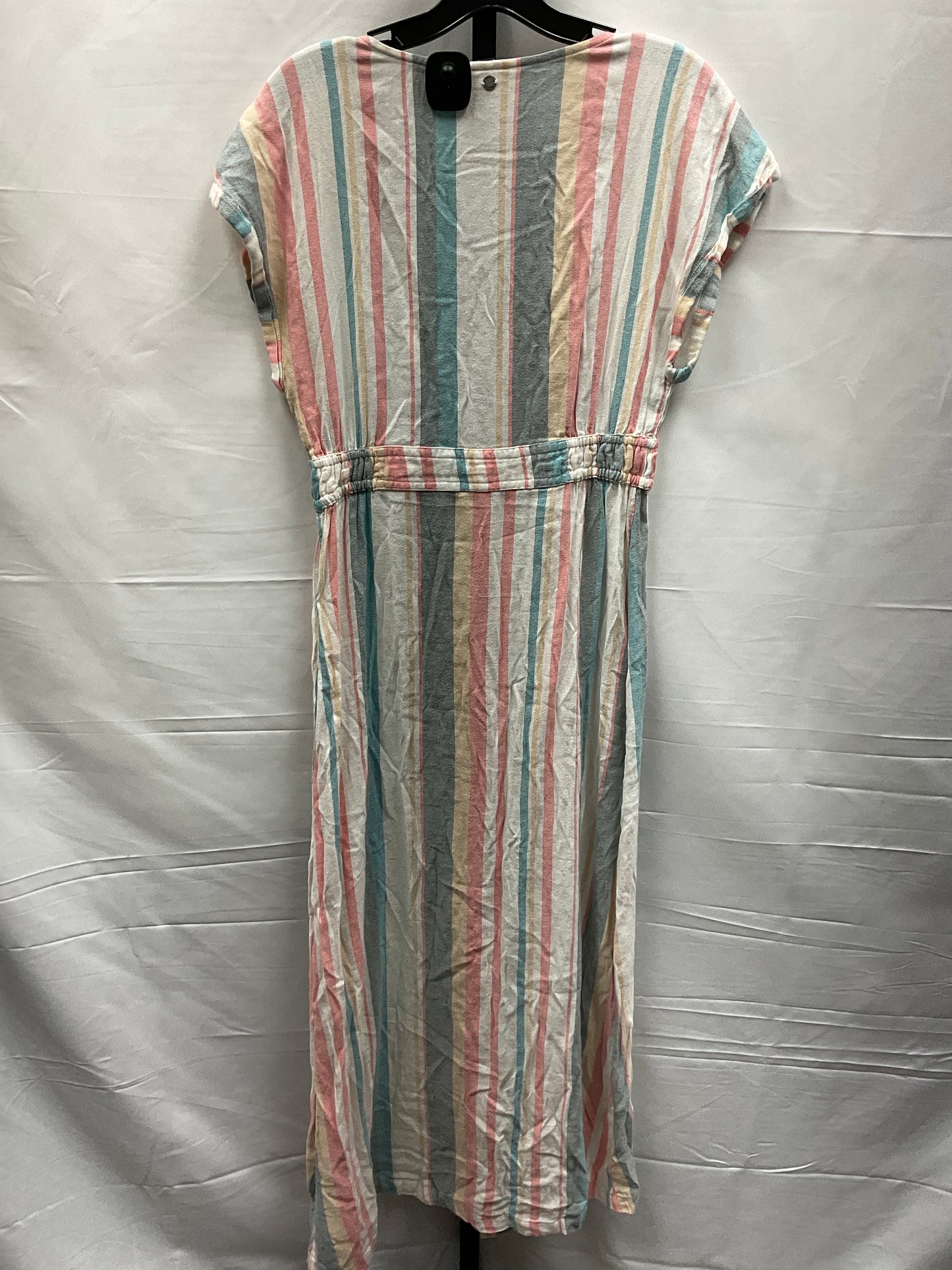 Striped Pattern Dress Casual Maxi Roxy, Size S