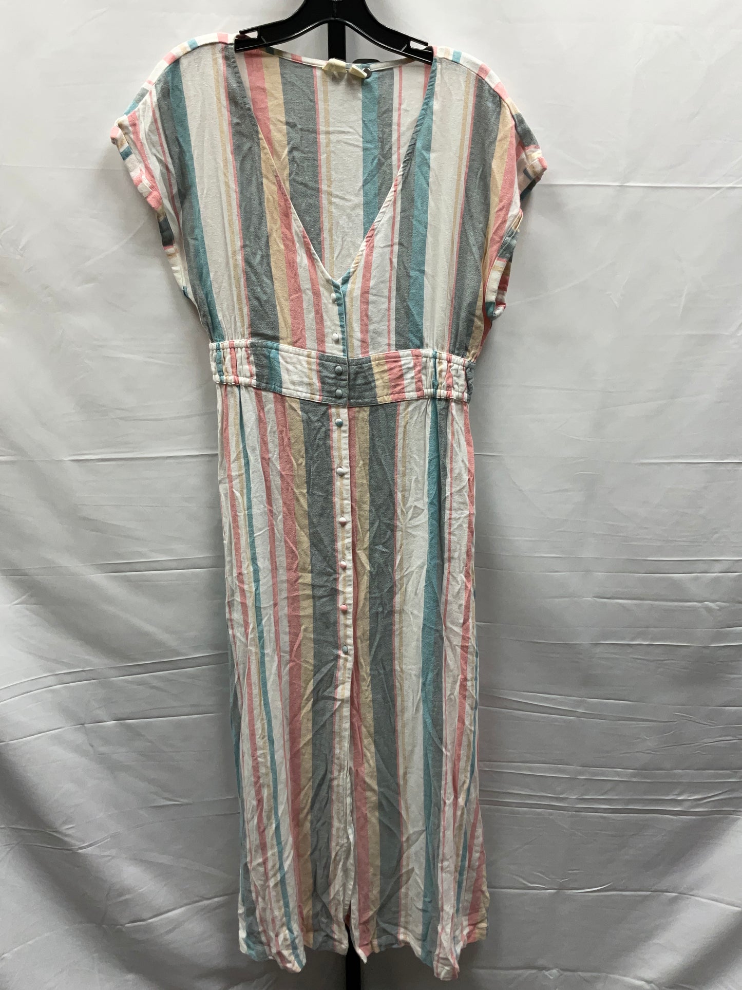 Striped Pattern Dress Casual Maxi Roxy, Size S