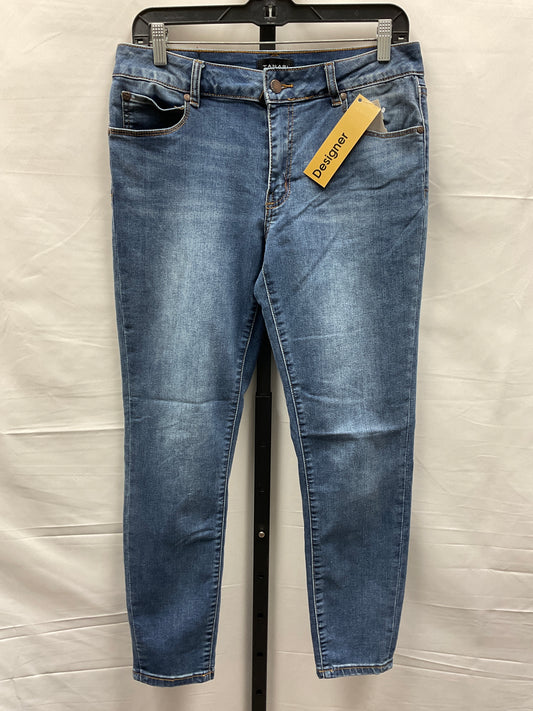 Blue Denim Jeans Designer Tahari By Arthur Levine, Size 10