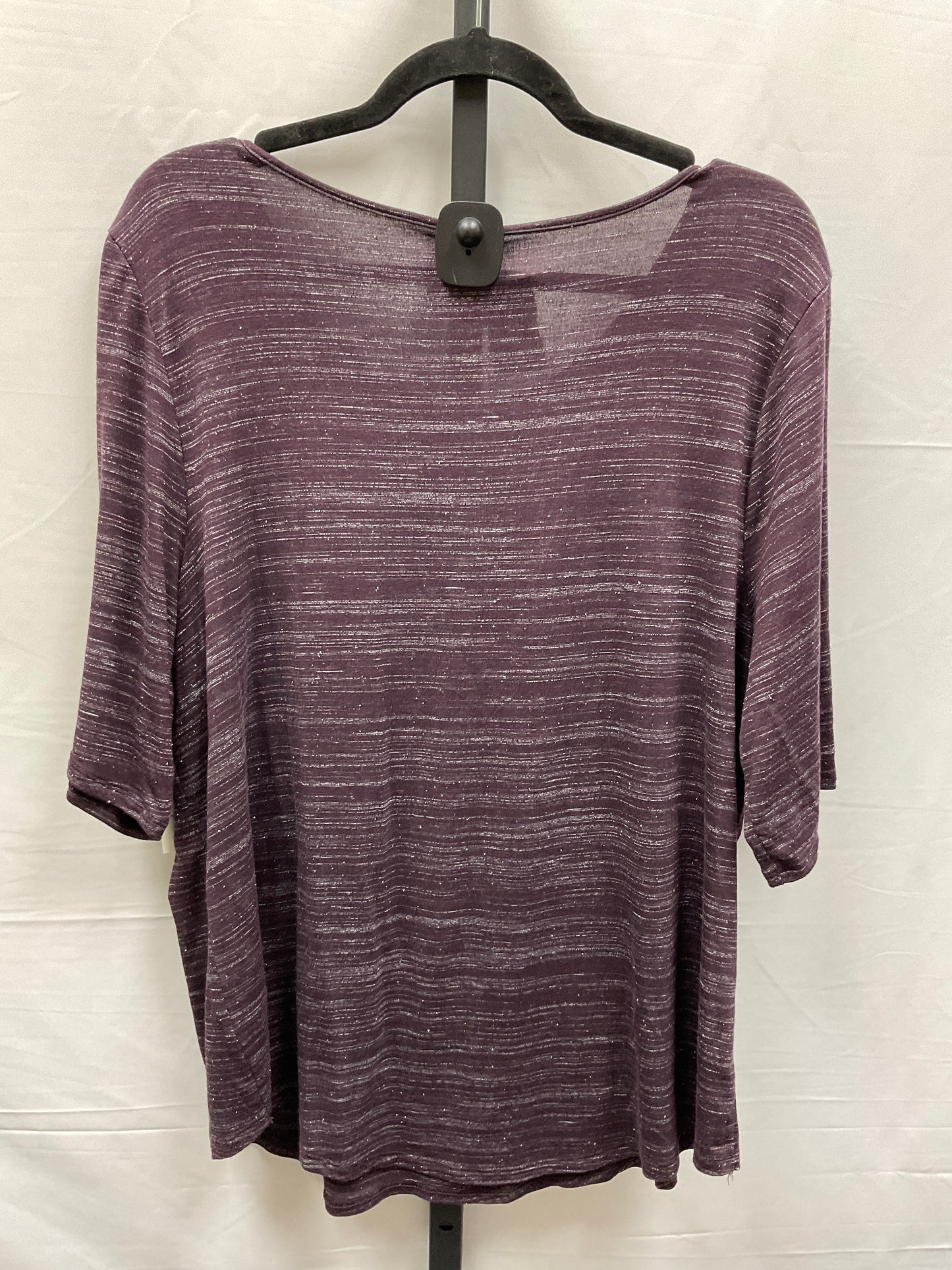 Purple Top 3/4 Sleeve Apt 9, Size Xxl