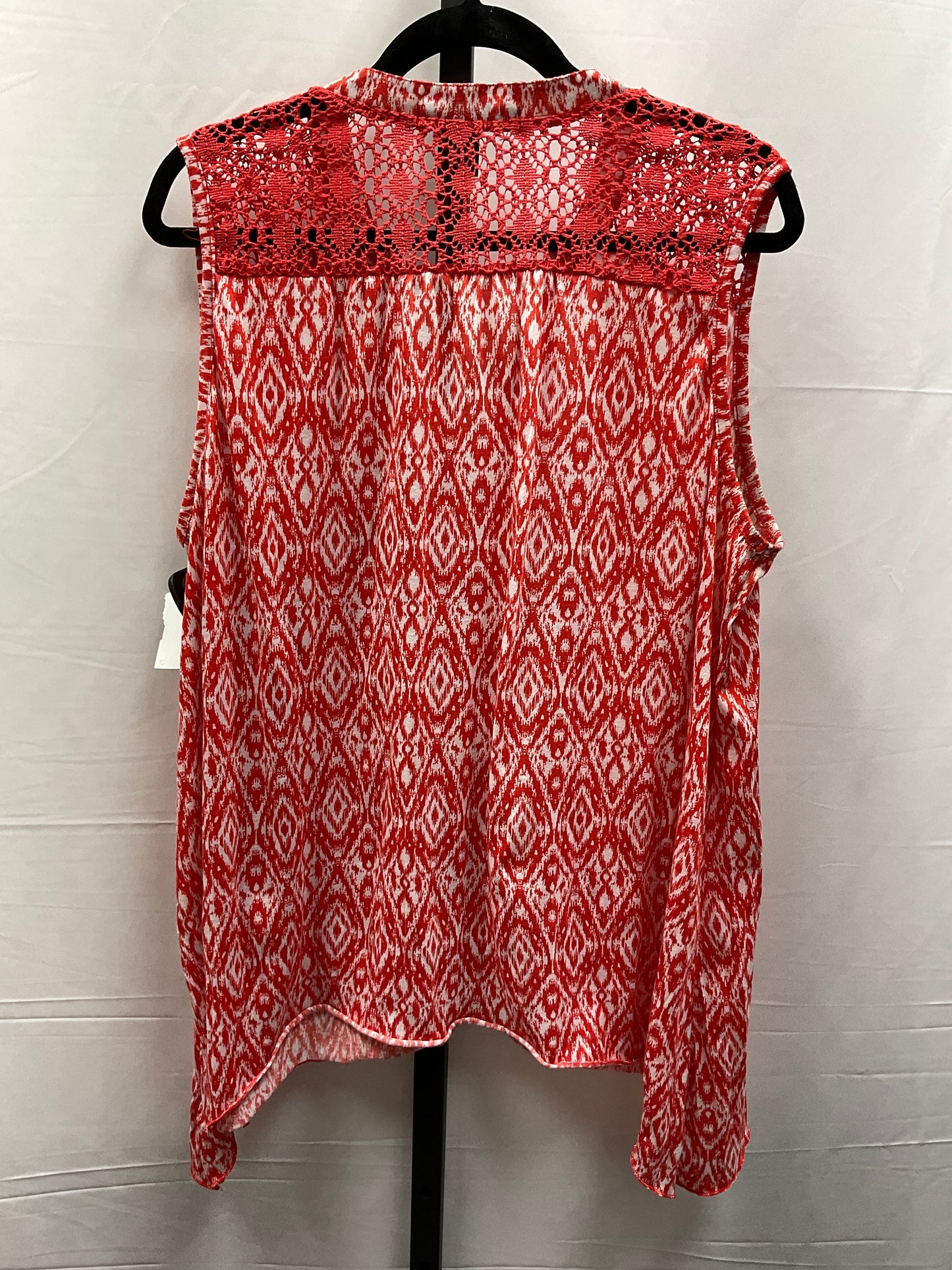 Red & White Top Sleeveless French Laundry, Size 2x