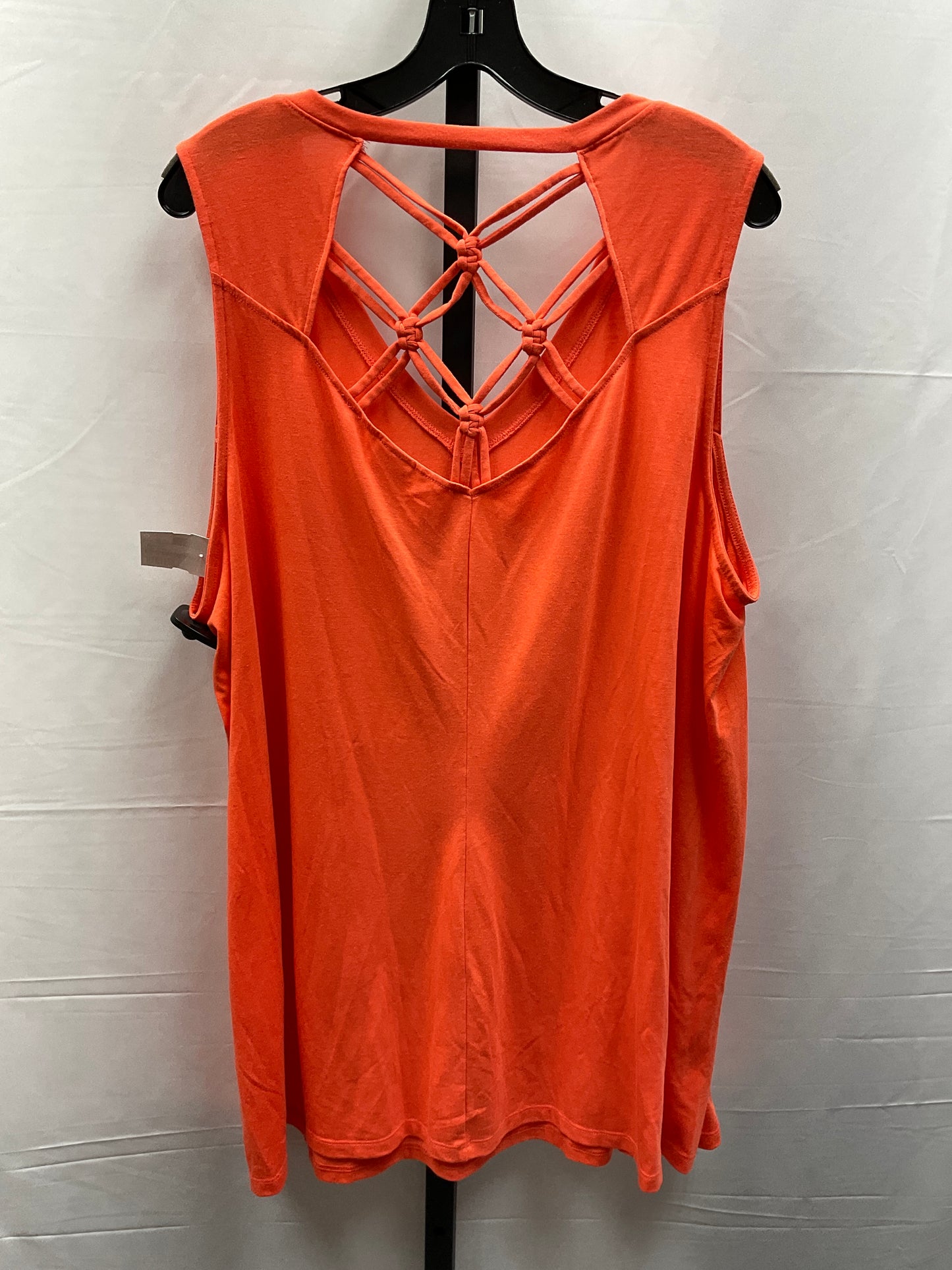 Orange Top Sleeveless Terra & Sky, Size 2x