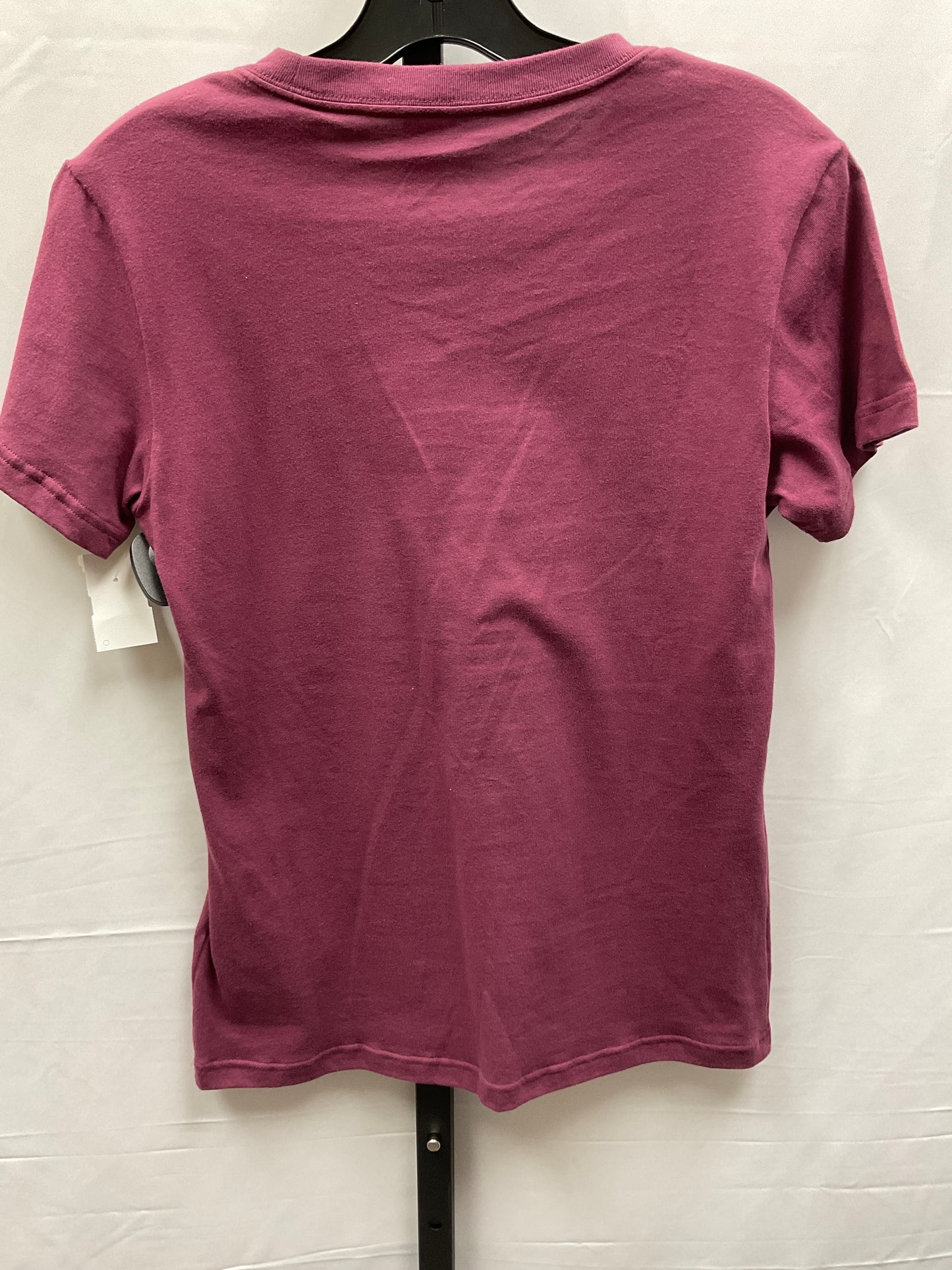 Purple Athletic Top Short Sleeve Adidas, Size Xs