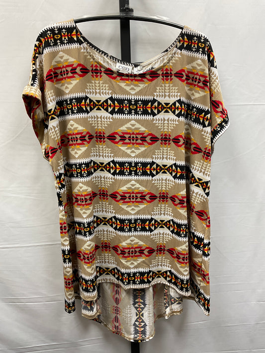 Multi-colored Top Short Sleeve Cato, Size Xl