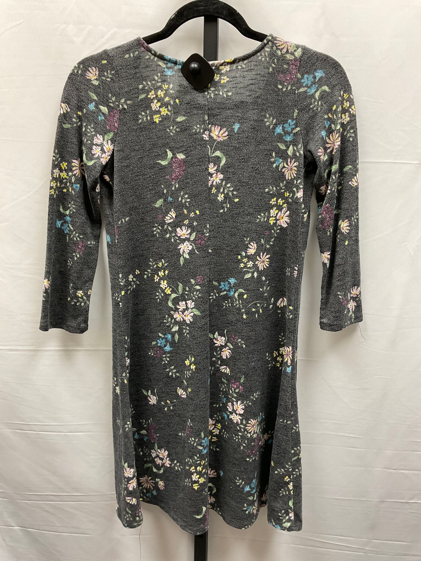 Floral Print Dress Casual Short Love Fire, Size Petite   S