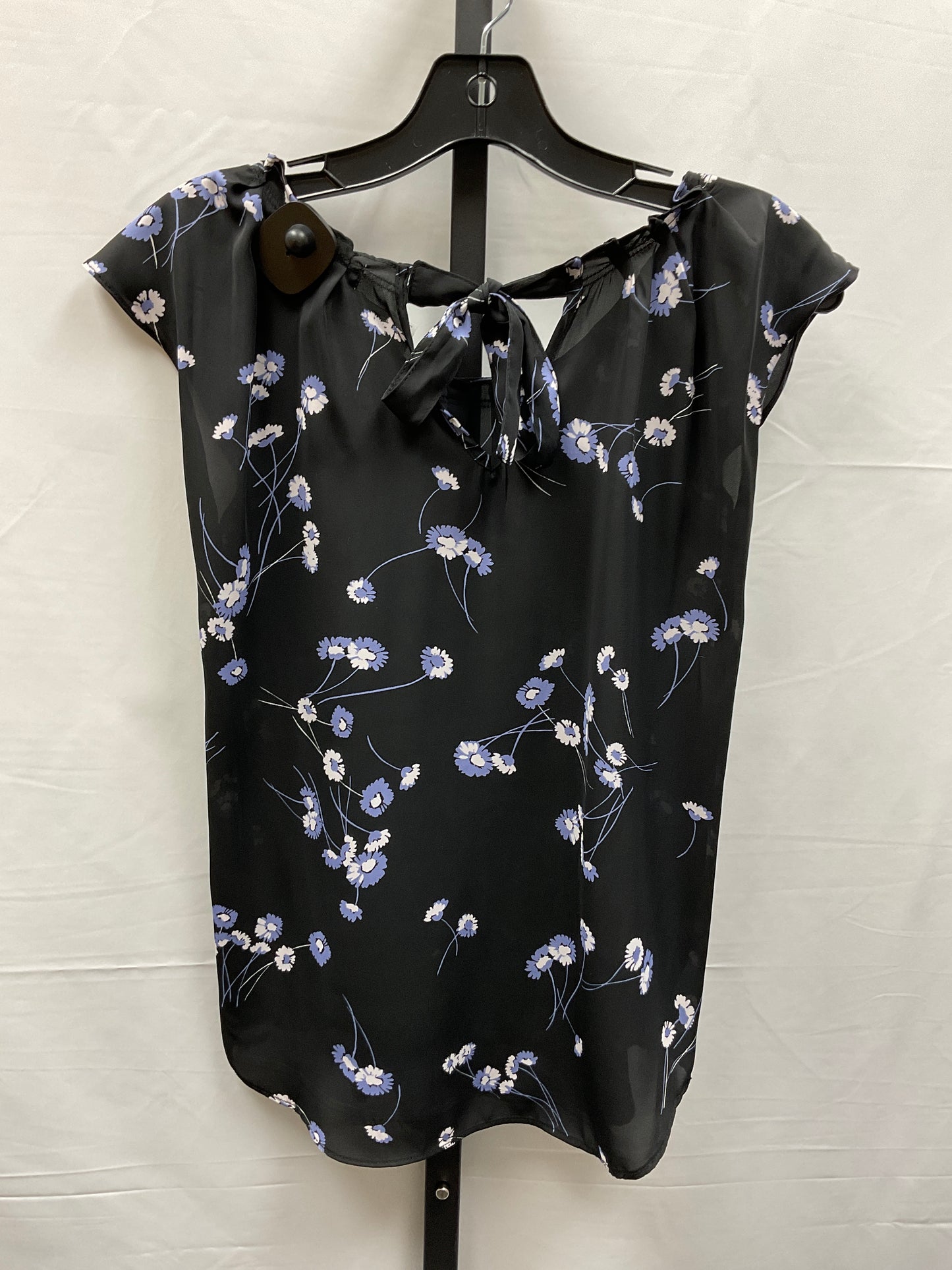 Floral Print Top Short Sleeve Lc Lauren Conrad, Size Xs