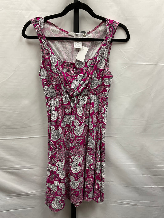 Pink & White Dress Casual Short Walt Disney, Size M