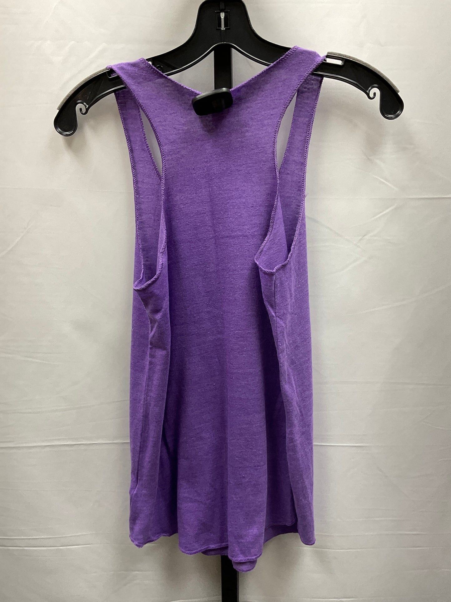 Purple Top Sleeveless Basic Alternative, Size M