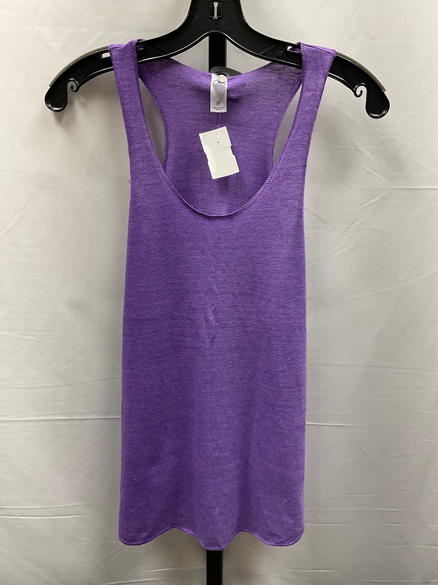 Purple Top Sleeveless Basic Alternative, Size M