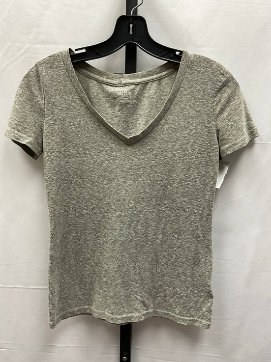 Grey Top Short Sleeve Basic Mossimo, Size Xs