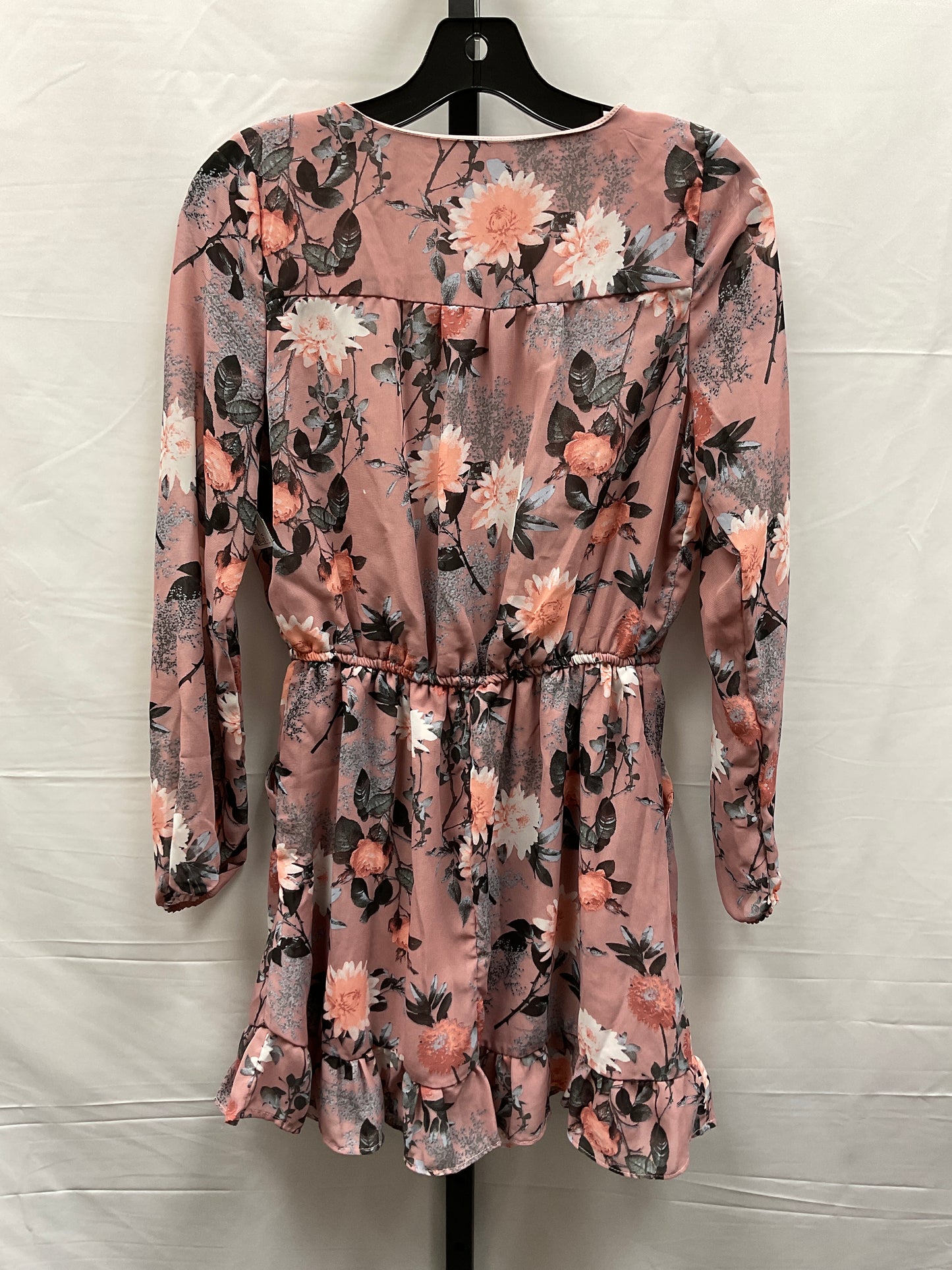 Floral Print Dress Casual Short J For Justify, Size M