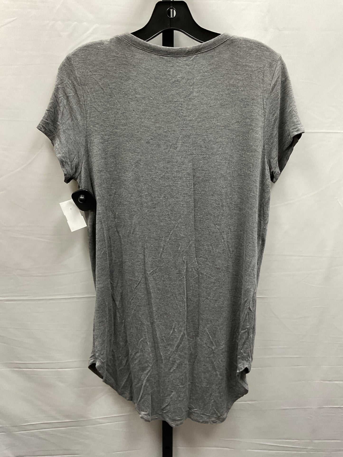 Grey Top Short Sleeve Basic Maurices, Size S