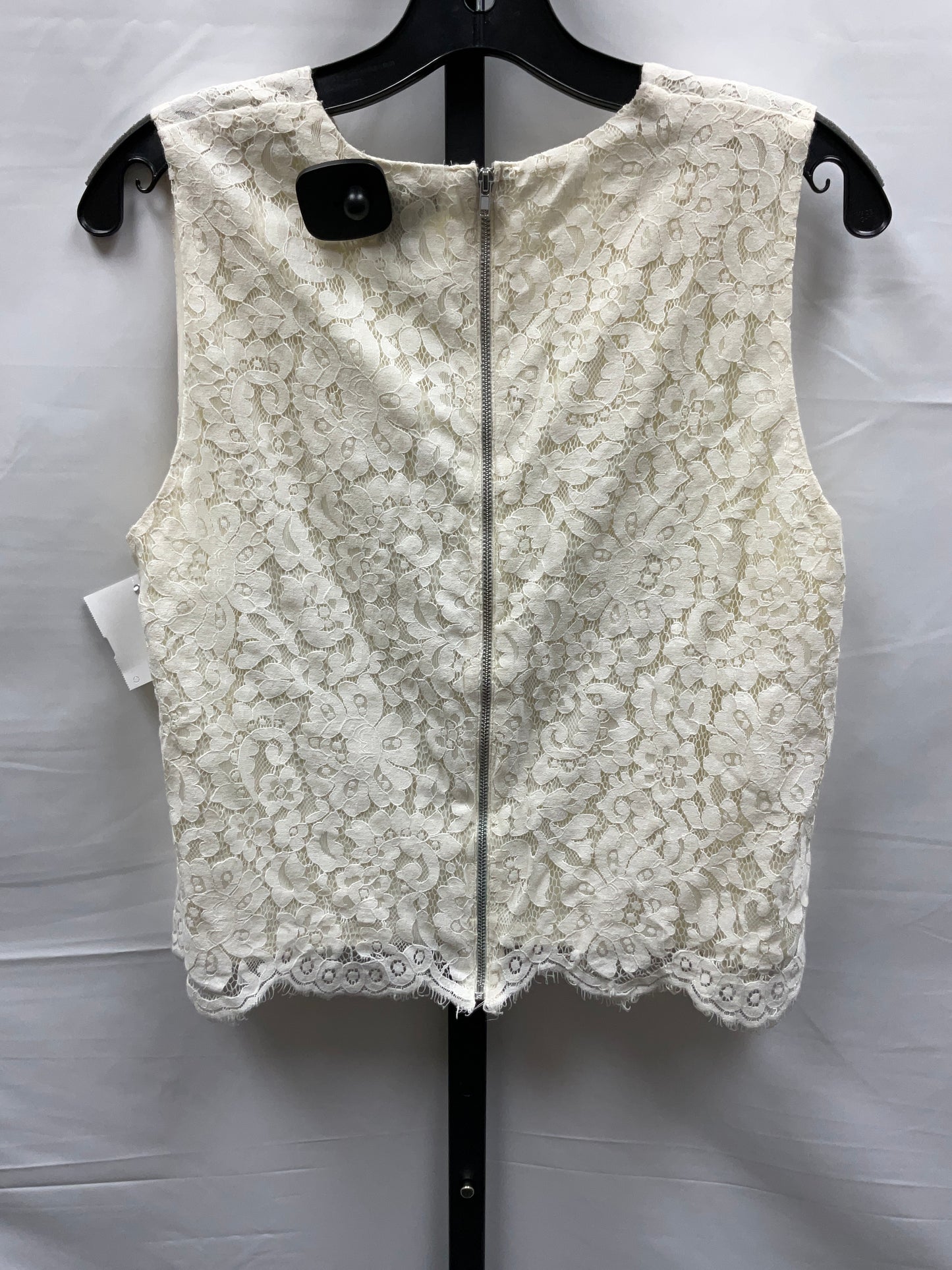 Cream Top Sleeveless H&m, Size M