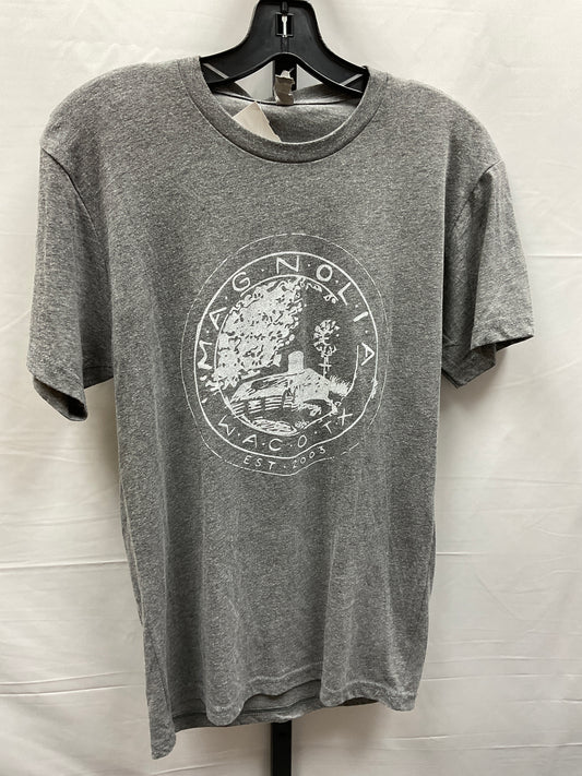 Grey Top Short Sleeve Basic Next Level, Size S