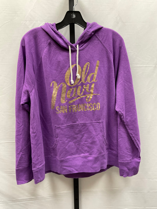 Purple Sweatshirt Hoodie Old Navy, Size Xl