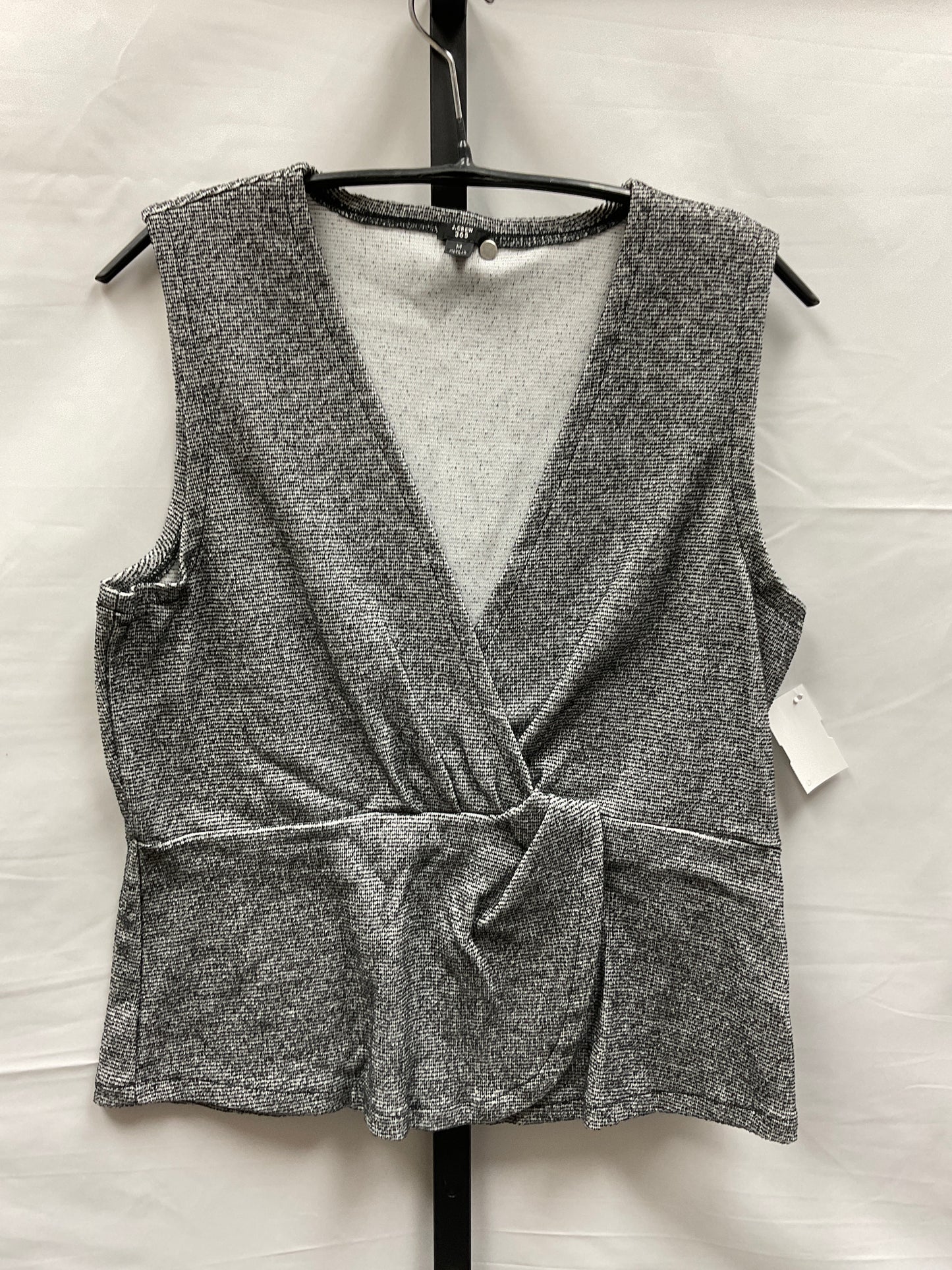 Black & White Top Sleeveless J. Crew, Size M