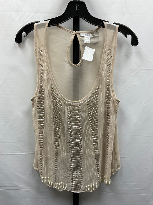 Tan Top Sleeveless Bar Iii, Size M