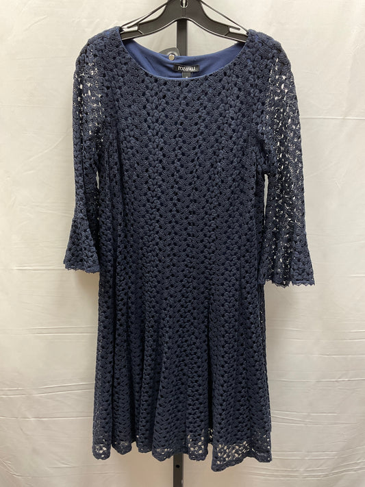 Navy Dress Casual Midi Roz And Ali, Size M