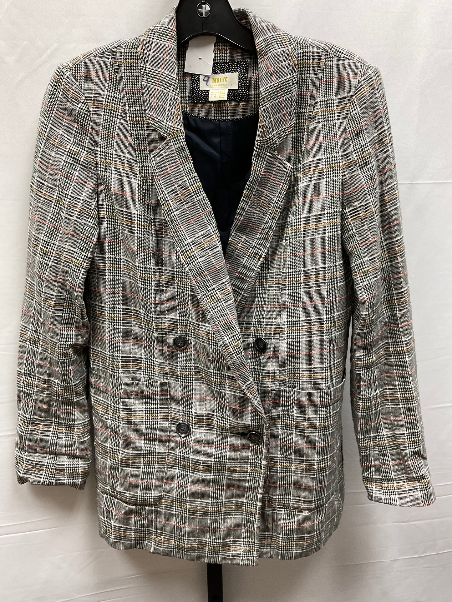 Blazer By Maeve In Plaid Pattern, Size: Xs