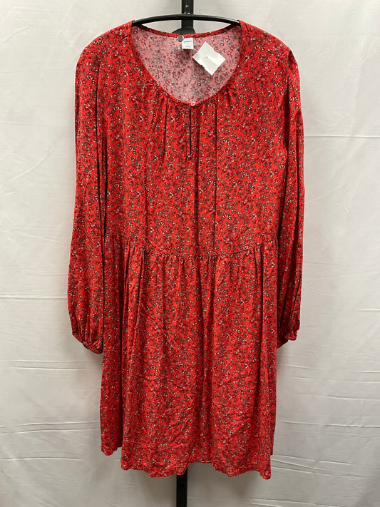 Dress Casual Midi By Old Navy In Floral Print, Size: S