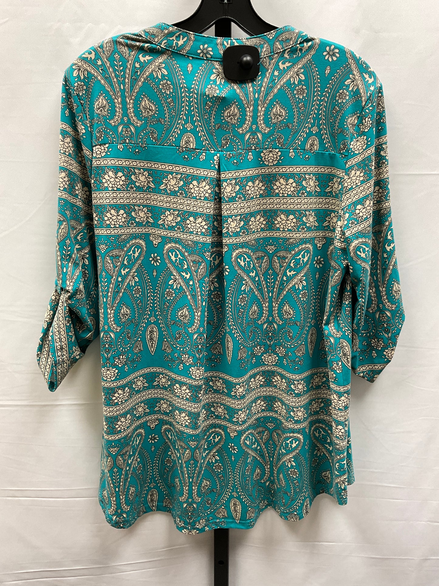 Top Long Sleeve By Clothes Mentor In Paisley Print, Size: L