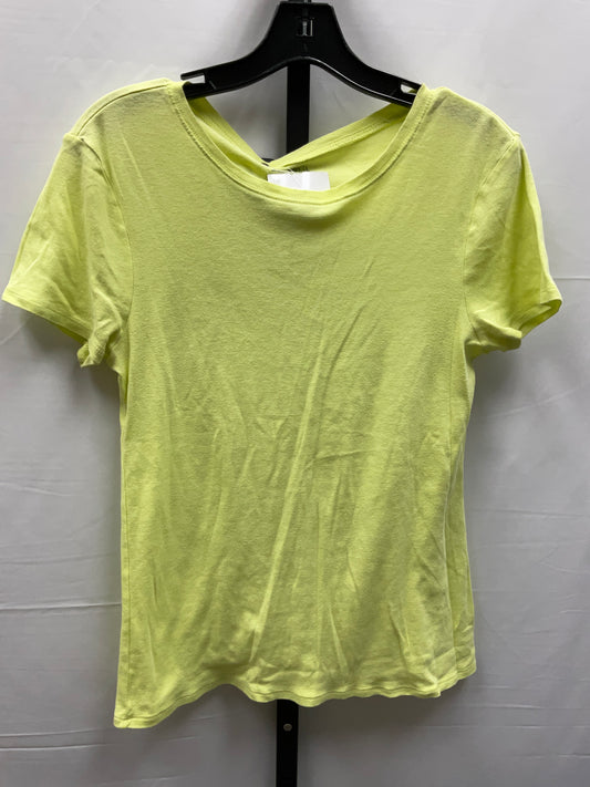 Top Short Sleeve Basic By Old Navy In Yellow, Size: L