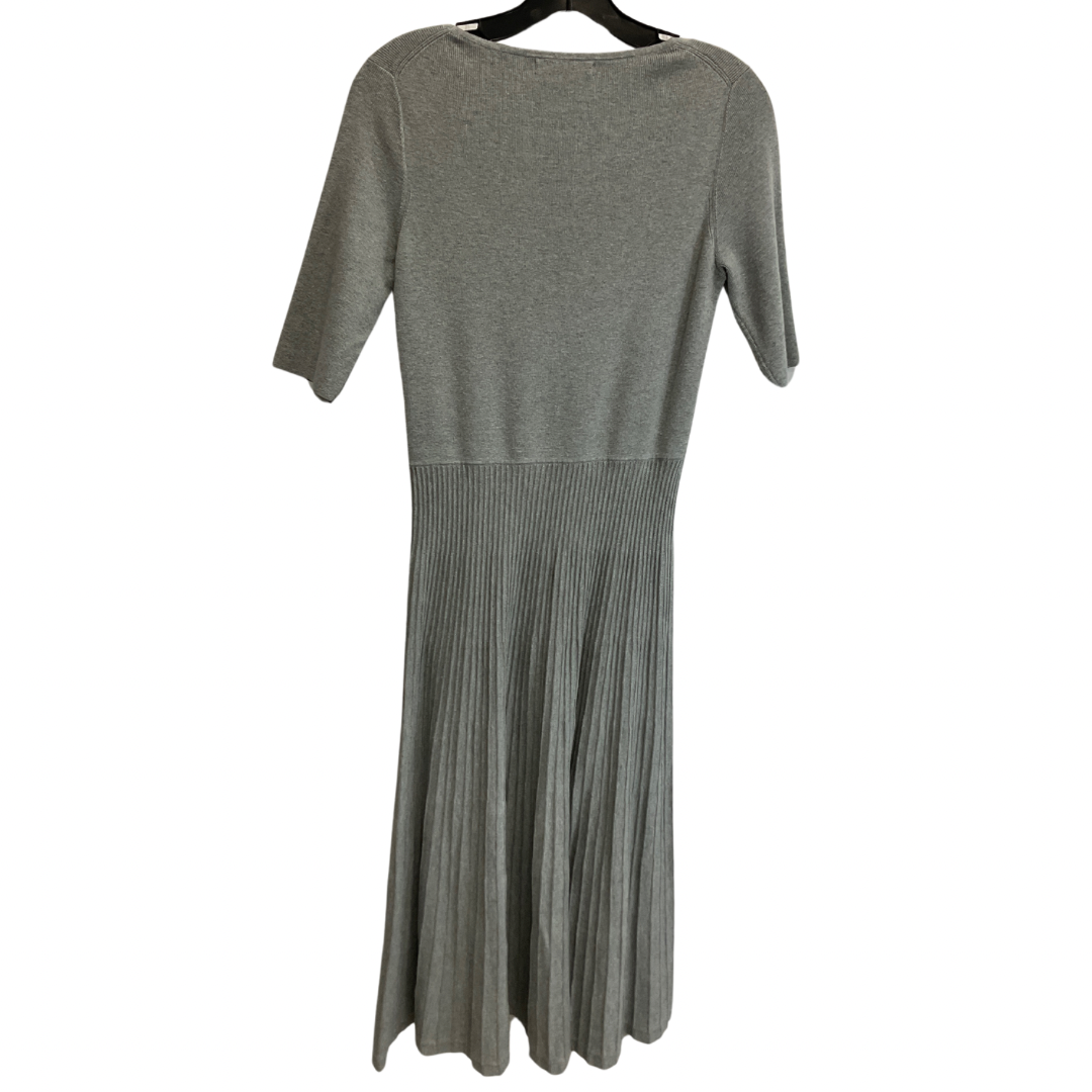 Dress Casual Midi By Banana Republic In Grey, Size: S