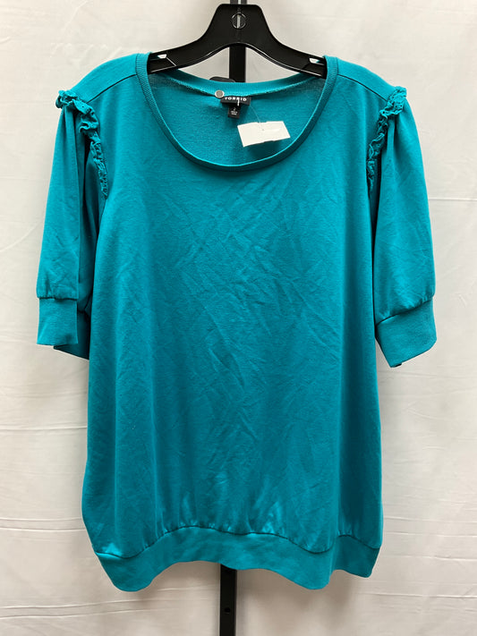 Top Short Sleeve By Torrid In Blue, Size: 2x