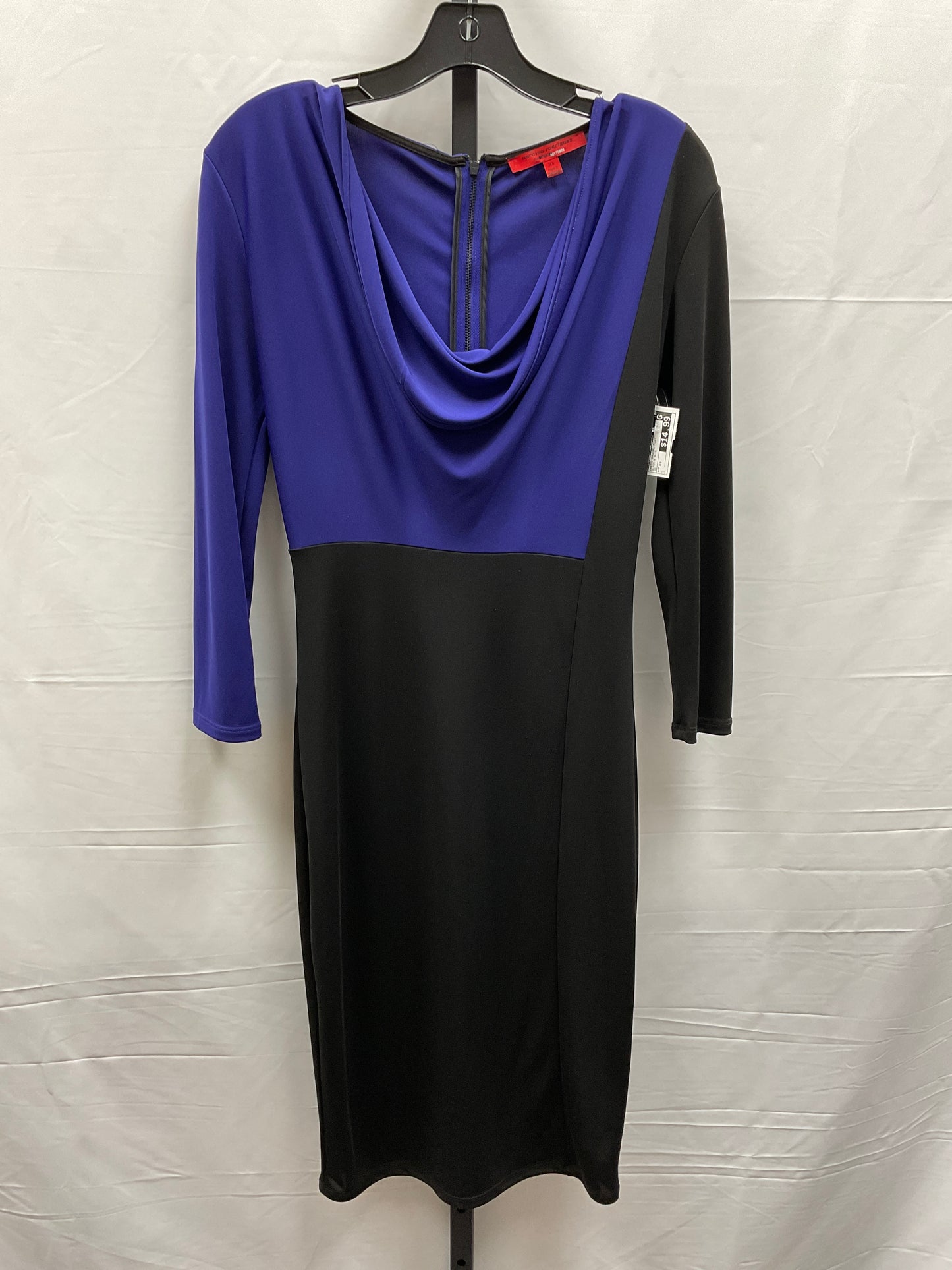 Dress Casual Midi By Narciso Rodriguez In Black & Blue, Size: Xs