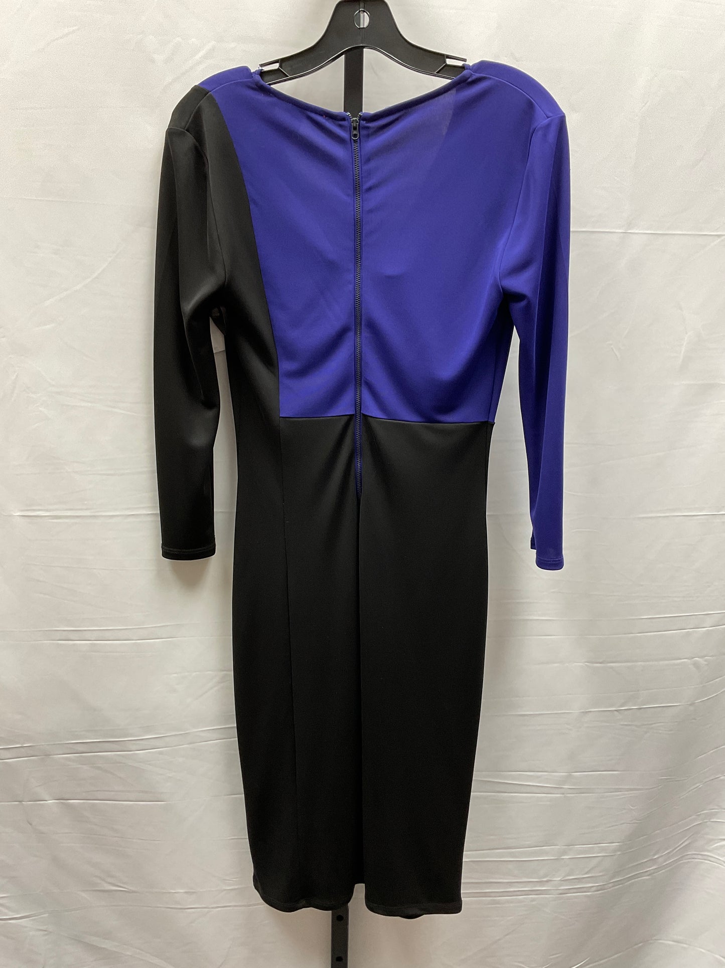 Dress Casual Midi By Narciso Rodriguez In Black & Blue, Size: Xs