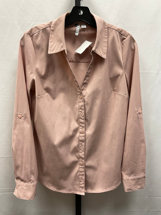 Top Long Sleeve By Elle In Pink, Size: S