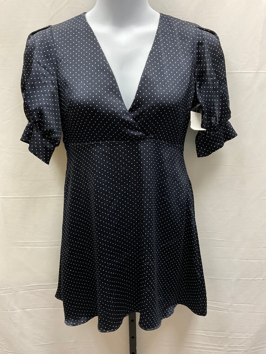 Dress Casual Midi By Zara In Polkadot Pattern, Size: L