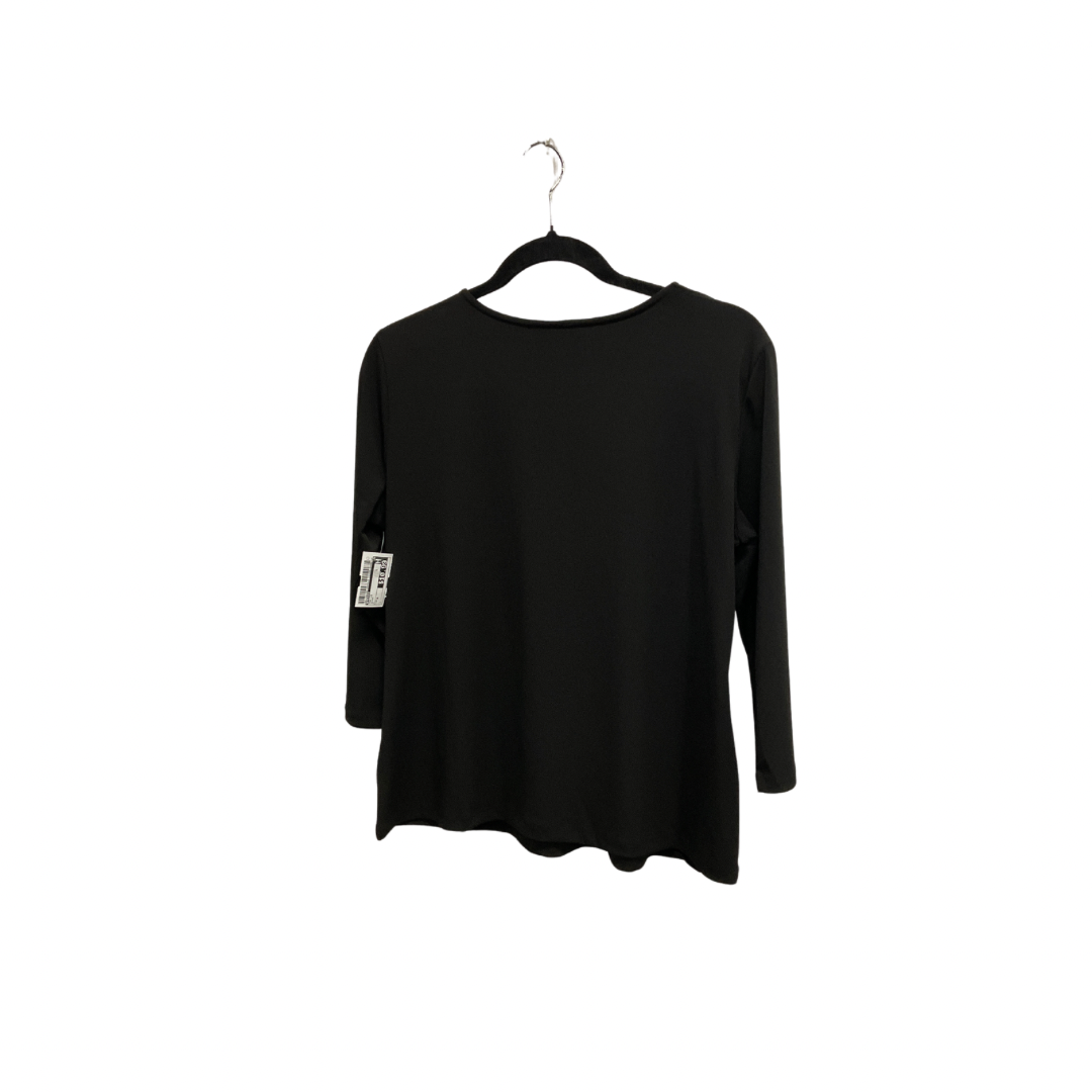 Top Long Sleeve By Premise In Black, Size: M