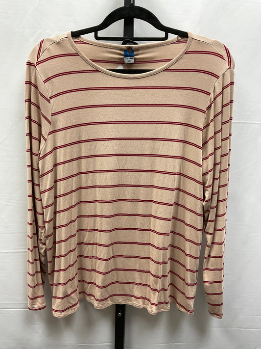 Top Long Sleeve By Old Navy In Striped Pattern, Size: L