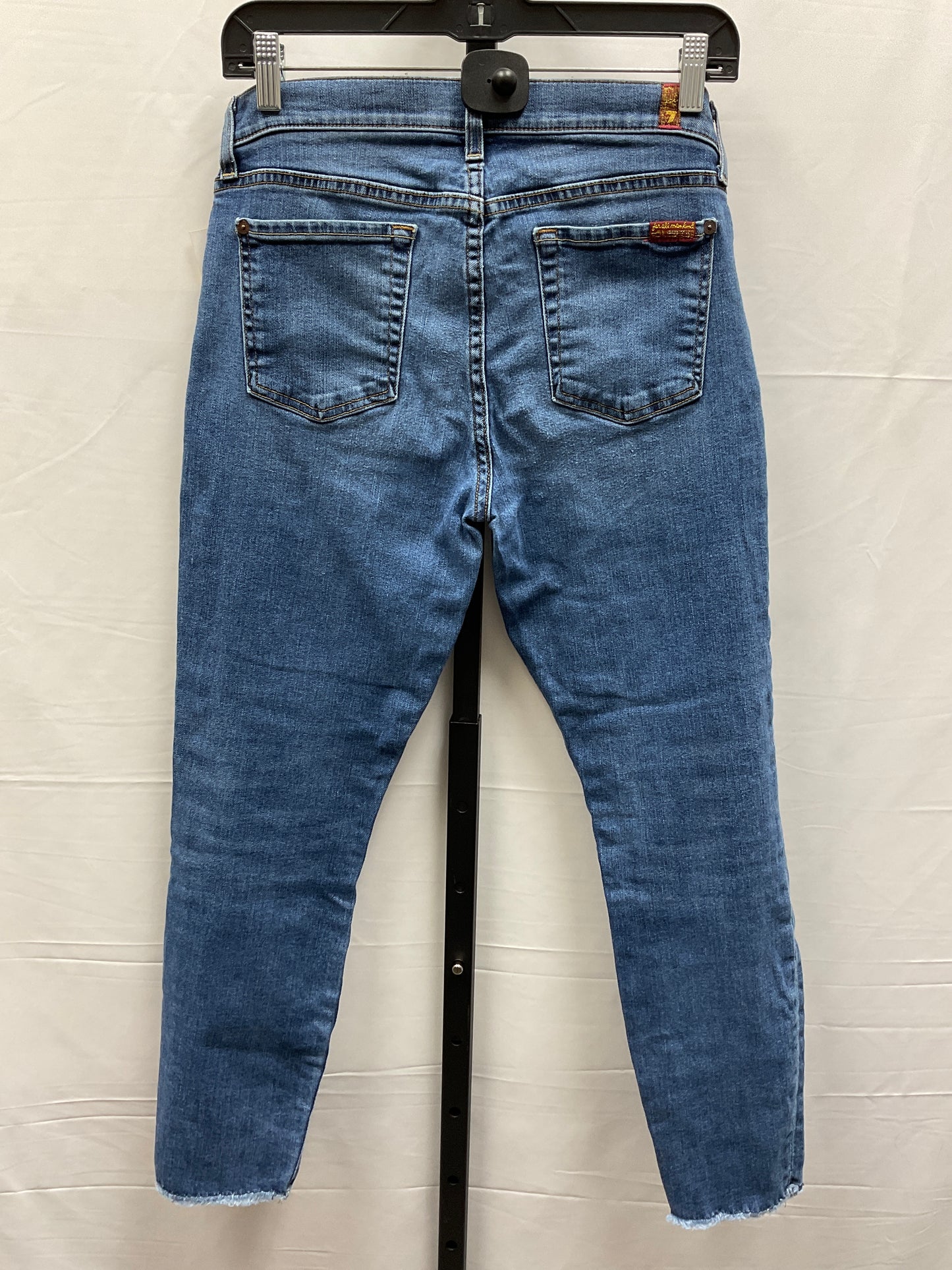 Jeans Designer By 7 For All Mankind In Blue Denim, Size: 8