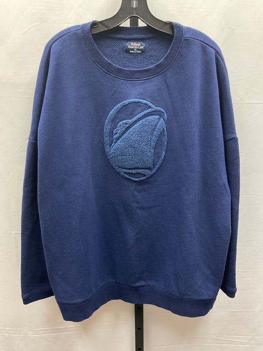 Sweatshirt Crewneck By Clothes Mentor In Navy, Size: Xl