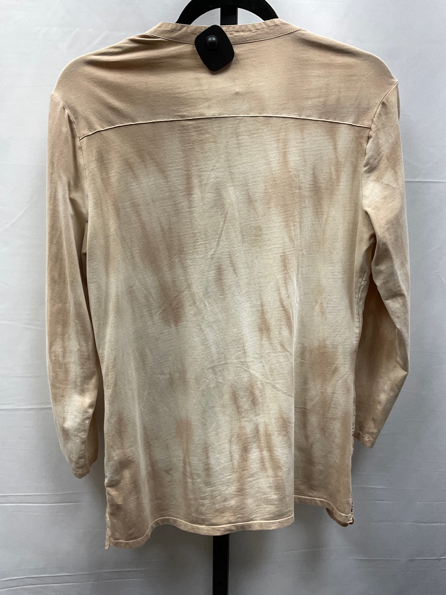 Top Long Sleeve By Reba In Tan, Size: S