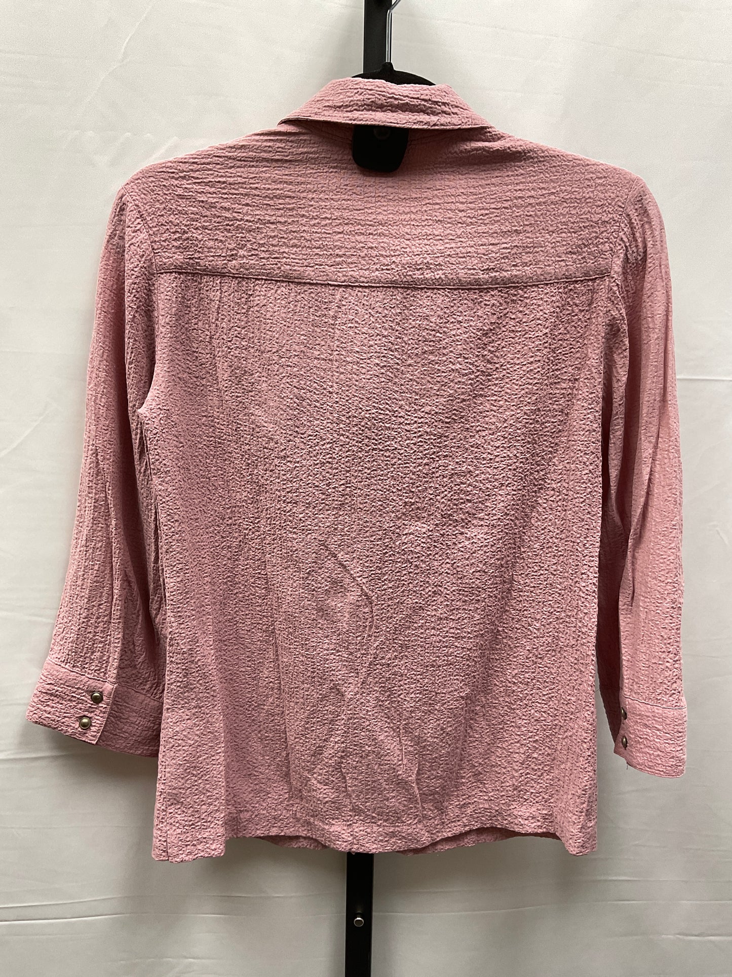 Top Long Sleeve By Croft And Barrow In Pink, Size: Petite   S