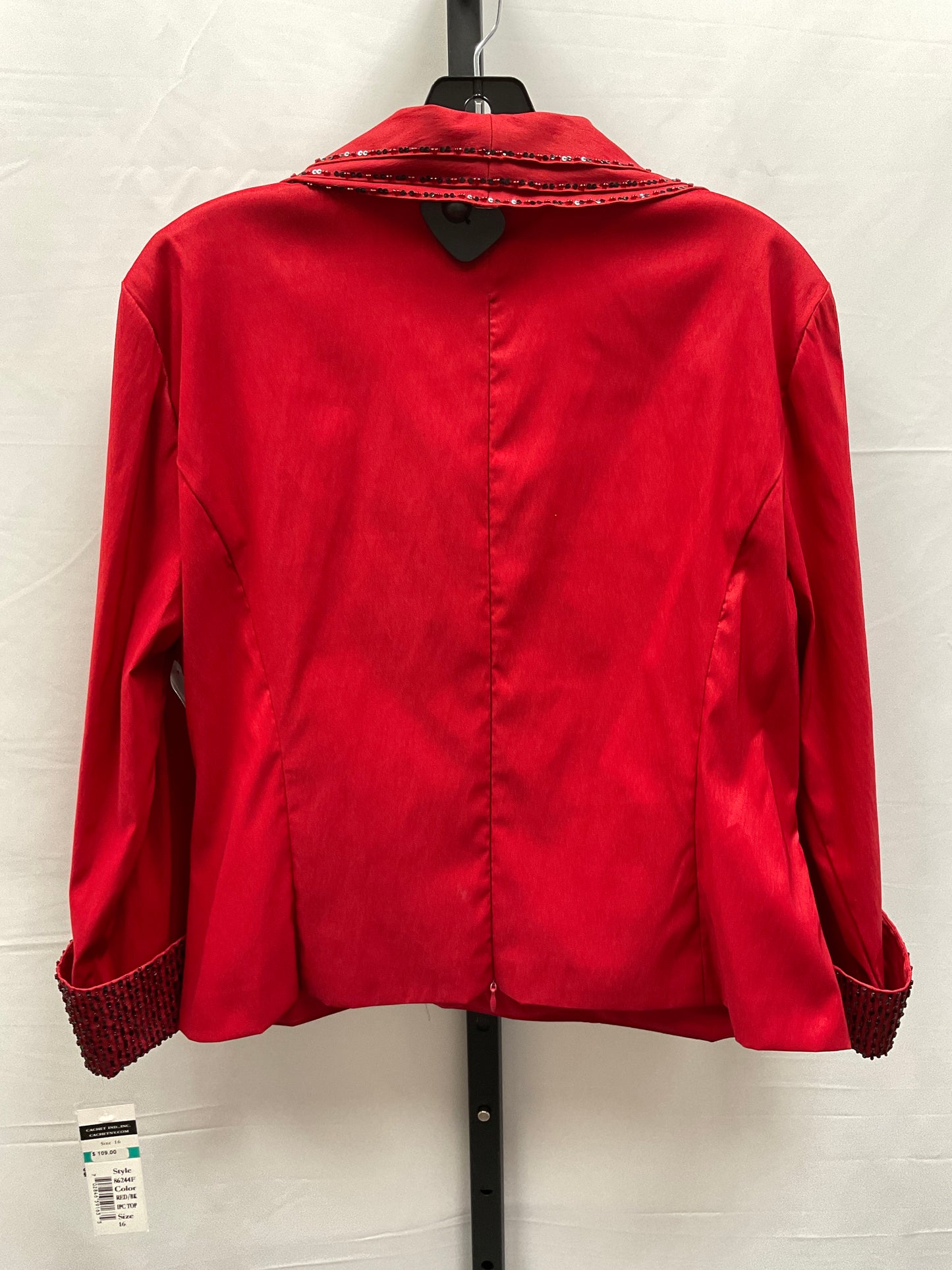 Top Long Sleeve By Clothes Mentor In Red, Size: Xl