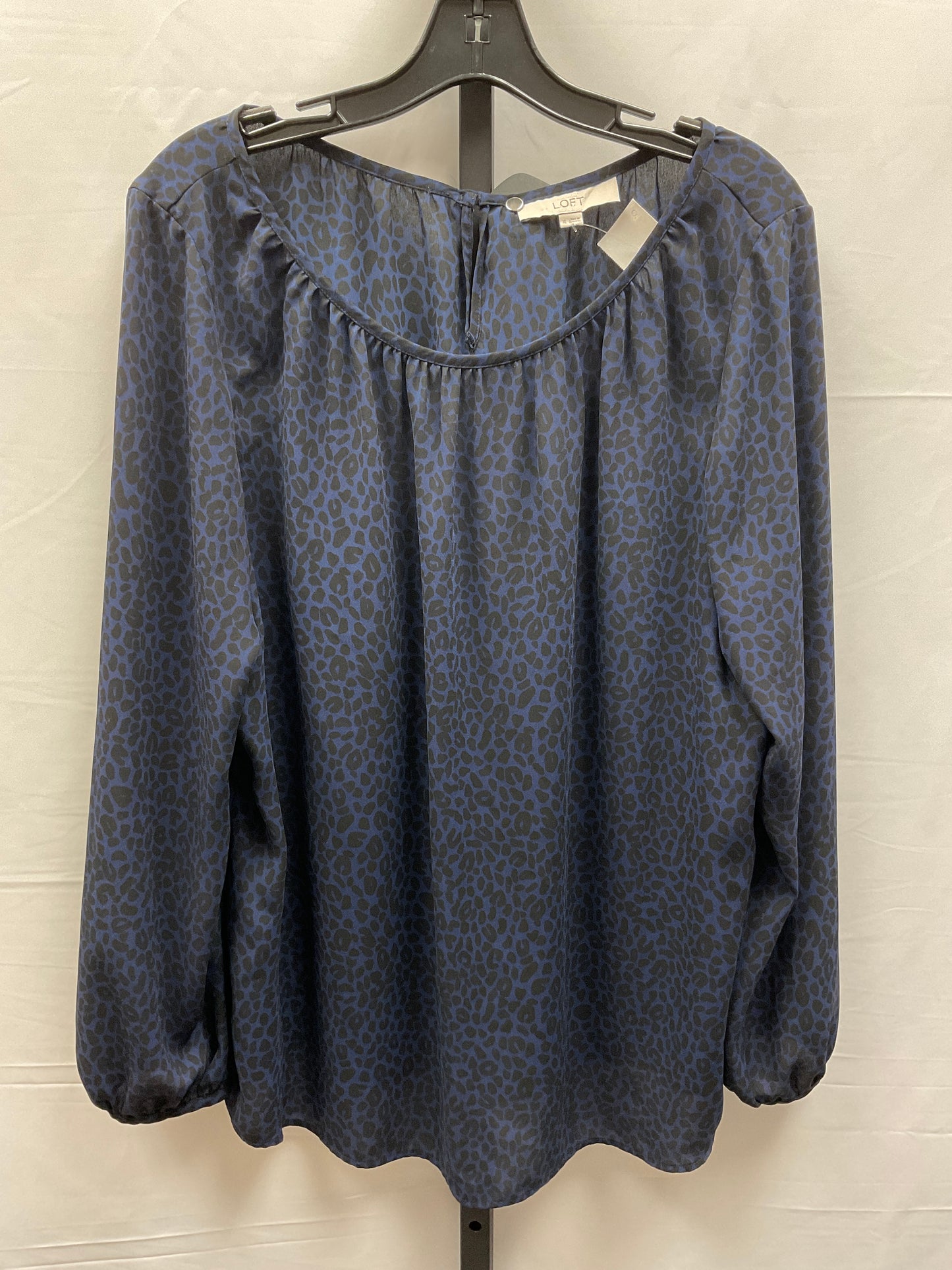 Top Long Sleeve By Loft In Animal Print, Size: Xl